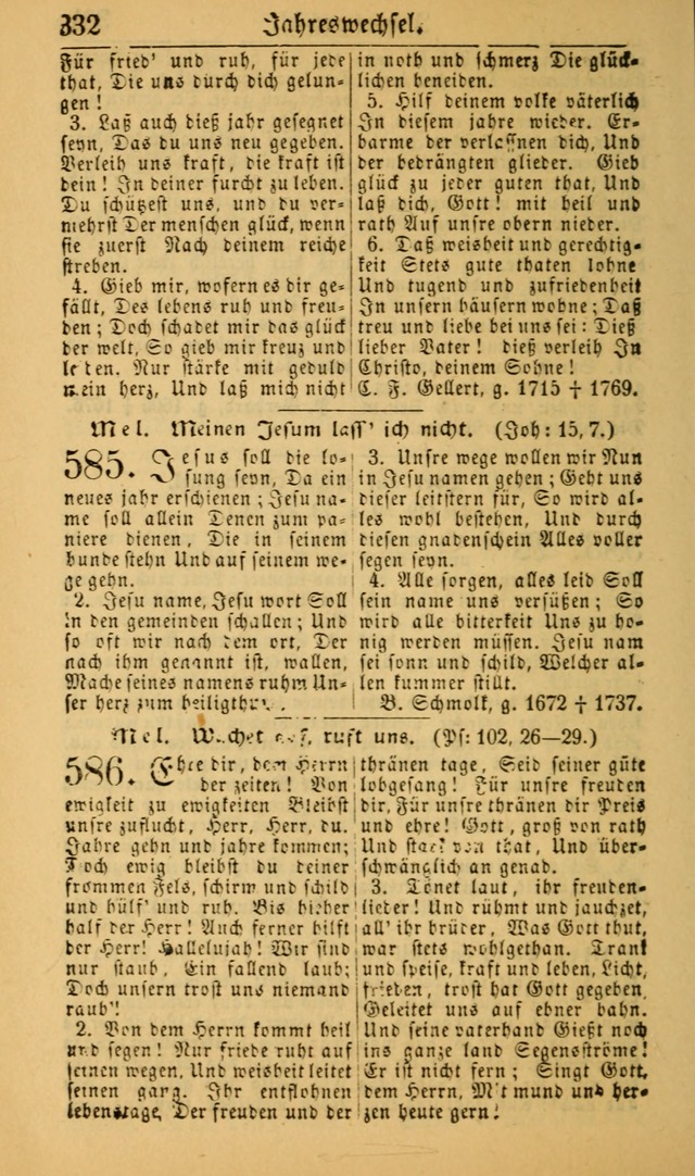 Deutsches Gesangbuch für die Evangelisch-Luterische Kirche in den Vereinigten Staaten: herausgegeben mit kirchlicher Genehmigung (22nd aufl.) page 334