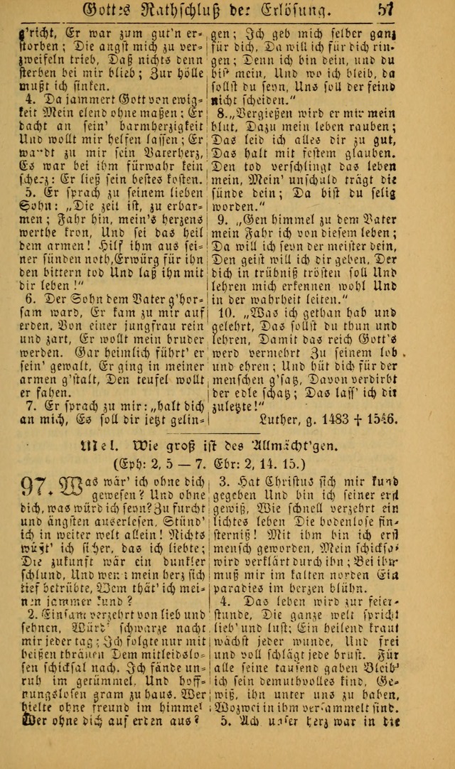 Deutsches Gesangbuch für die Evangelisch-Luterische Kirche in den Vereinigten Staaten: herausgegeben mit kirchlicher Genehmigung (22nd aufl.) page 57