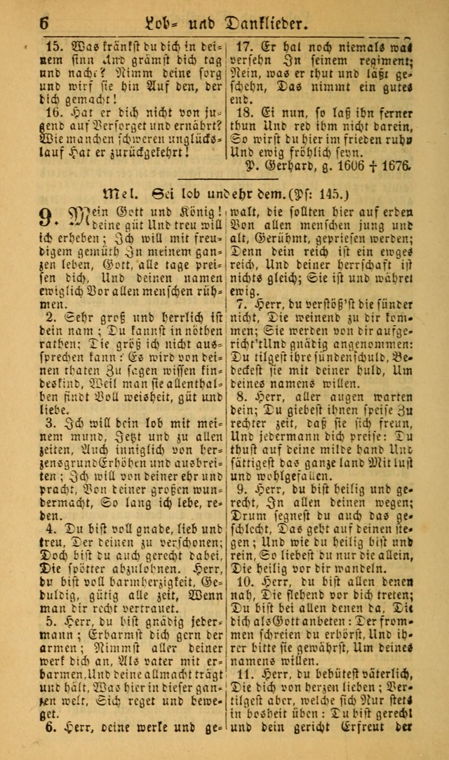 Deutsches Gesangbuch für die Evangelisch-Luterische Kirche in den Vereinigten Staaten: herausgegeben mit kirchlicher Genehmigung (22nd aufl.) page 6