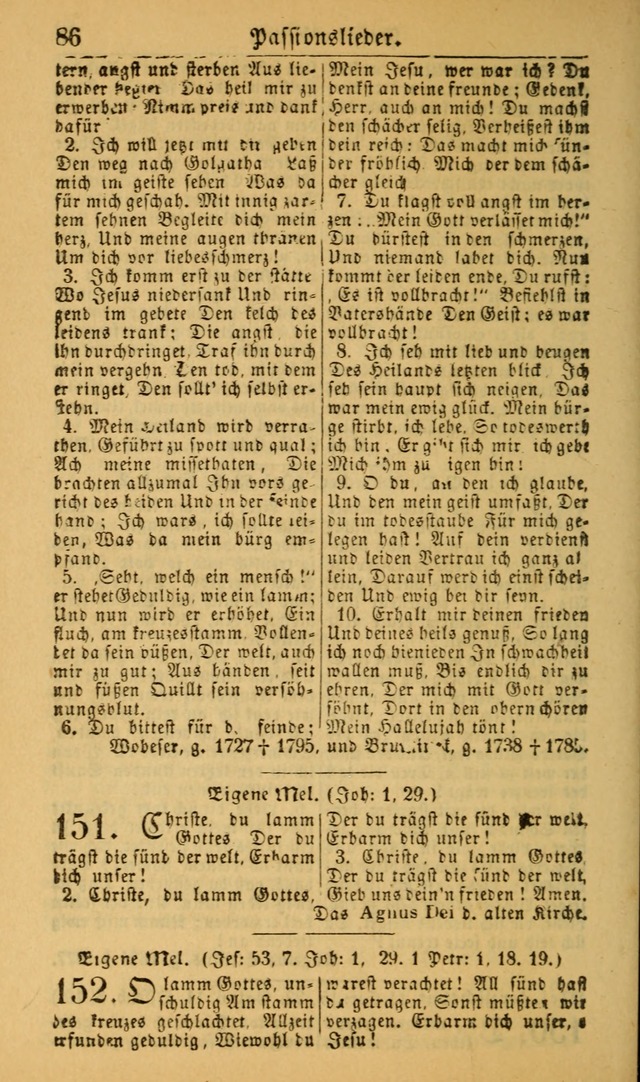 Deutsches Gesangbuch für die Evangelisch-Luterische Kirche in den Vereinigten Staaten: herausgegeben mit kirchlicher Genehmigung (22nd aufl.) page 86