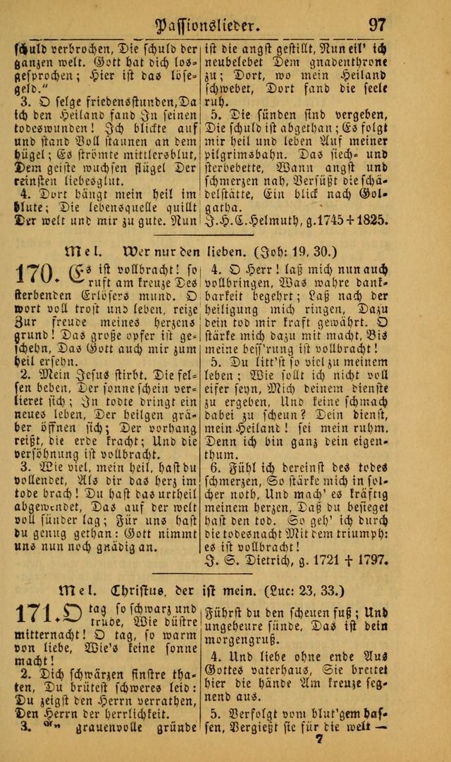 Deutsches Gesangbuch für die Evangelisch-Luterische Kirche in den Vereinigten Staaten: herausgegeben mit kirchlicher Genehmigung (22nd aufl.) page 97