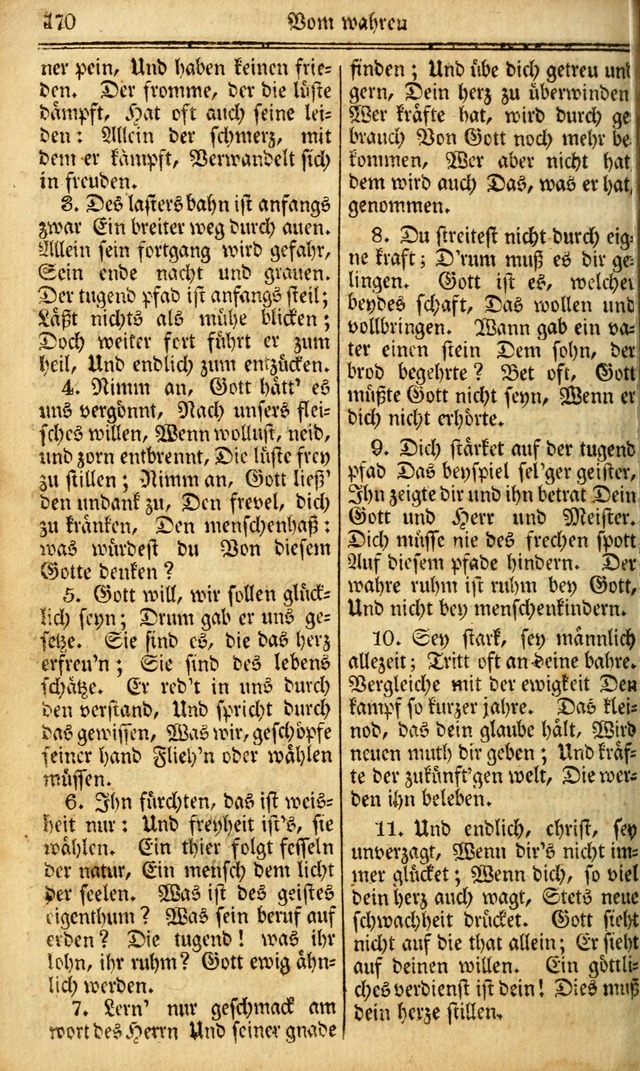 Das Gemeinschaftliche Gesangbuch: zum gottesdienstlichen Gebrauch der Lutherischen und Reformirten Gemeinden in Nord-America. (1st.. Aufl) page 170