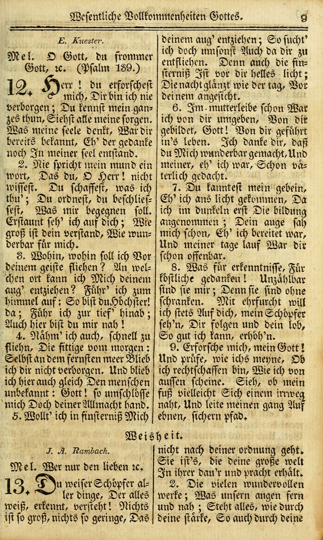 Das Gemeinschaftliche Gesangbuch: zum gottesdienstlichen Gebrauch der Lutherischen und Reformirten Gemeinden in Nord-America. (1st.. Aufl) page 9
