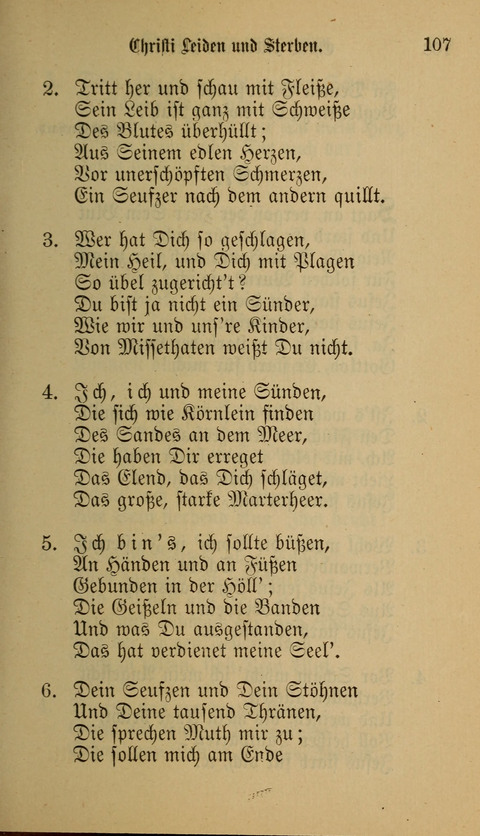 Die Glaubensharfe: Gesangbuch der deutschen Baptisten-Gemeinden. Herausgegeben auf Beschluß der Bundeskonferenz der Deutchen Baptisten-Gemeinden von America page 107