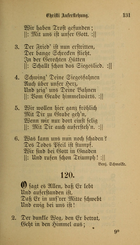 Die Glaubensharfe: Gesangbuch der deutschen Baptisten-Gemeinden. Herausgegeben auf Beschluß der Bundeskonferenz der Deutchen Baptisten-Gemeinden von America page 131