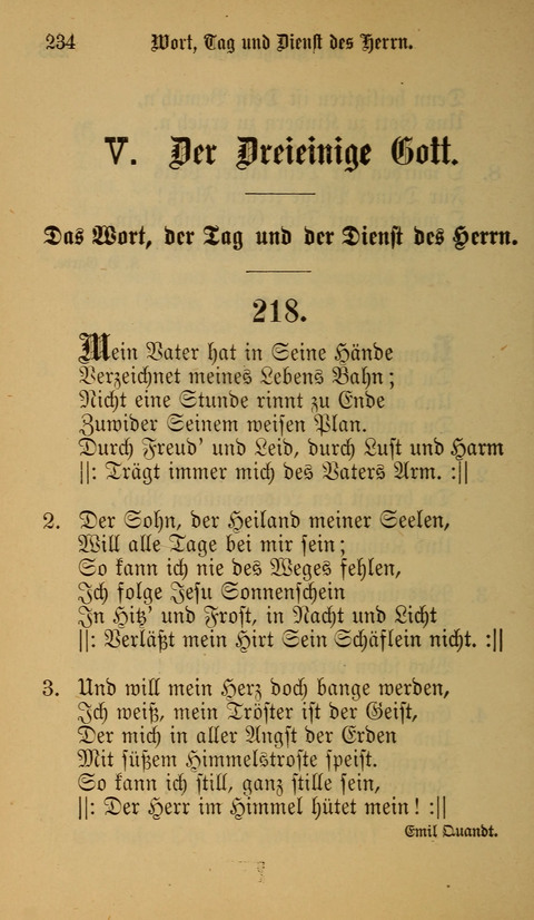 Die Glaubensharfe: Gesangbuch der deutschen Baptisten-Gemeinden. Herausgegeben auf Beschluß der Bundeskonferenz der Deutchen Baptisten-Gemeinden von America page 234