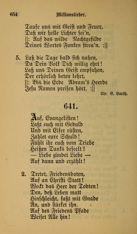 Die Glaubensharfe: Gesangbuch der deutschen Baptisten-Gemeinden. Herausgegeben auf Beschluß der Bundeskonferenz der Deutchen Baptisten-Gemeinden von America page 654