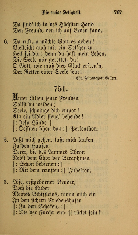 Die Glaubensharfe: Gesangbuch der deutschen Baptisten-Gemeinden. Herausgegeben auf Beschluß der Bundeskonferenz der Deutchen Baptisten-Gemeinden von America page 767