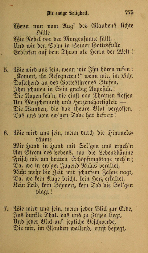 Die Glaubensharfe: Gesangbuch der deutschen Baptisten-Gemeinden. Herausgegeben auf Beschluß der Bundeskonferenz der Deutchen Baptisten-Gemeinden von America page 775