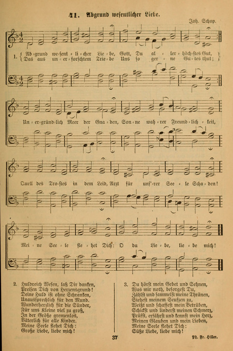 Die Glaubensharfe (With Melodies): Gesangbuch der deutschen Baptisten-Gemeinden. Herausgegeben auf Beschluß der Bundeskonferenz der Deutchen Baptisten-Gemeinden von America (2. ed) page 37