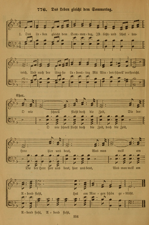 Die Glaubensharfe (With Melodies): Gesangbuch der deutschen Baptisten-Gemeinden. Herausgegeben auf Beschluß der Bundeskonferenz der Deutchen Baptisten-Gemeinden von America (2. ed) page 554