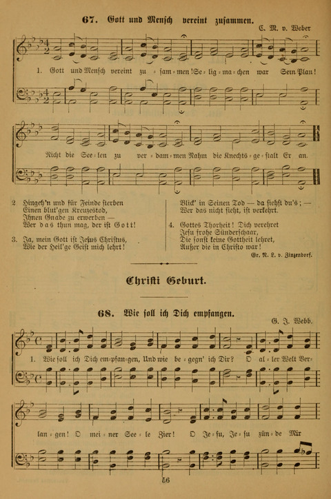 Die Glaubensharfe (With Melodies): Gesangbuch der deutschen Baptisten-Gemeinden. Herausgegeben auf Beschluß der Bundeskonferenz der Deutchen Baptisten-Gemeinden von America (2. ed) page 56