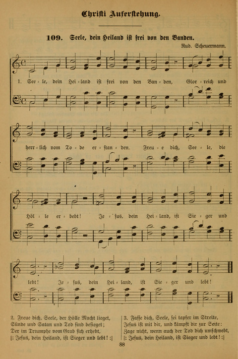 Die Glaubensharfe (With Melodies): Gesangbuch der deutschen Baptisten-Gemeinden. Herausgegeben auf Beschluß der Bundeskonferenz der Deutchen Baptisten-Gemeinden von America (2. ed) page 88