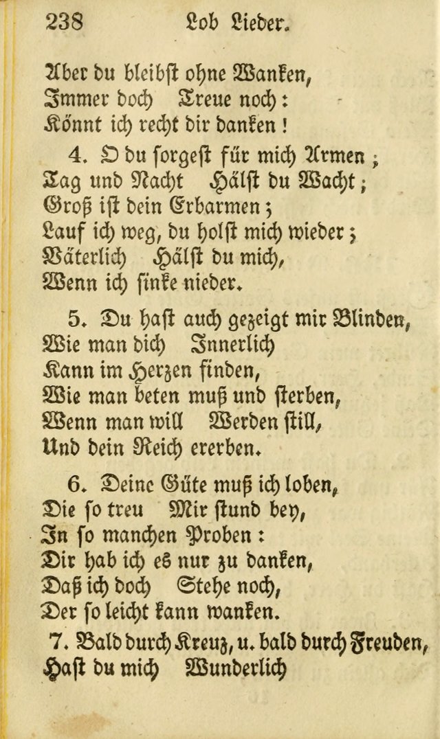 Die Gemeinschaftliche Liedersammlung: zum allgemeinen Gebrauch des wahren Gottesdienstes: mit einem inhalt sammt zwensachen register versehen (3 aufl.) page 238