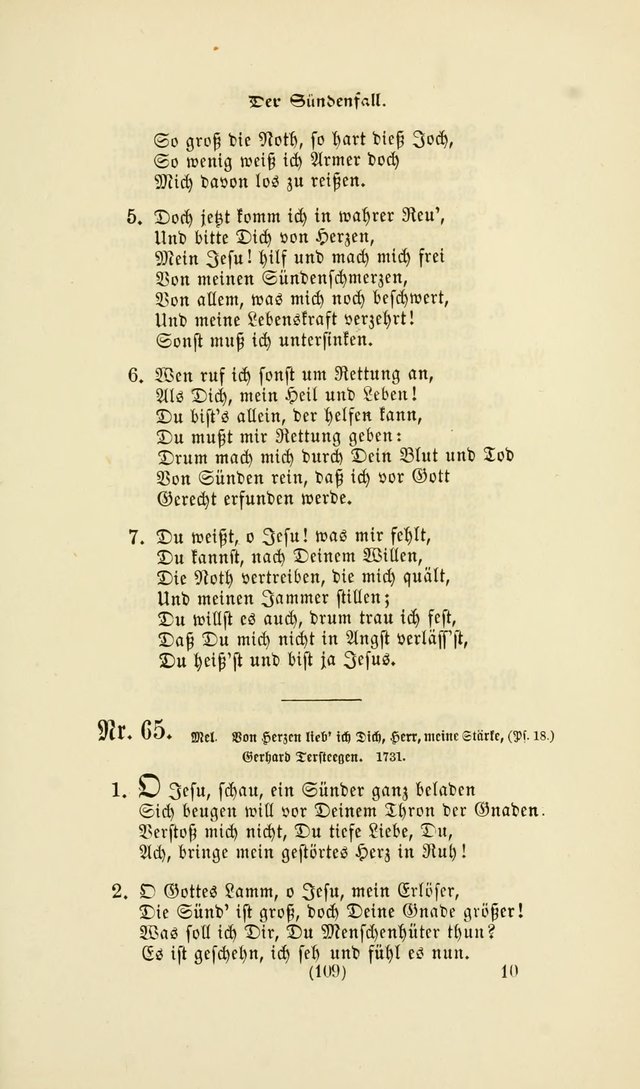 Deutsches Gesangbuch: eine auswahl geistlicher Lieder aus allen Zeiten der Christlichen Kirche page 106
