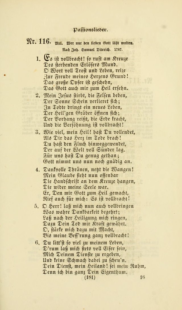 Deutsches Gesangbuch: eine auswahl geistlicher Lieder aus allen Zeiten der Christlichen Kirche page 178