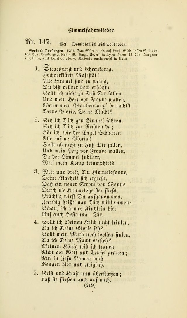 Deutsches Gesangbuch: eine auswahl geistlicher Lieder aus allen Zeiten der Christlichen Kirche page 216