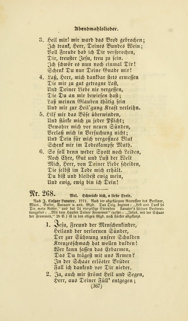 Deutsches Gesangbuch: eine auswahl geistlicher Lieder aus allen Zeiten der Christlichen Kirche page 364