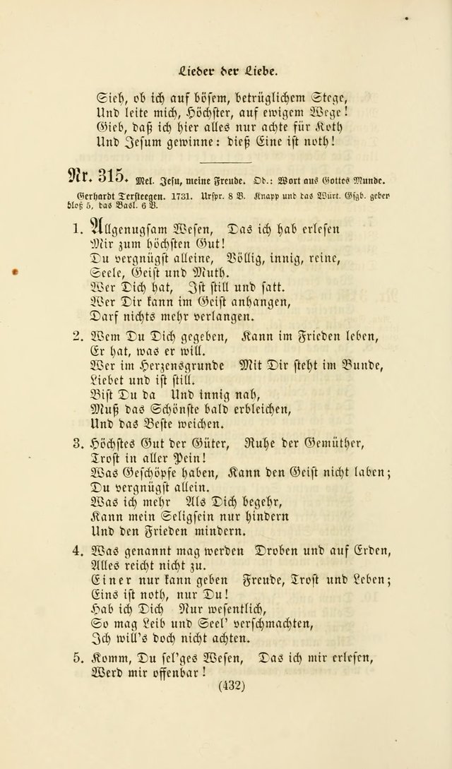 Deutsches Gesangbuch: eine auswahl geistlicher Lieder aus allen Zeiten der Christlichen Kirche page 429
