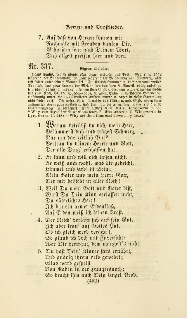 Deutsches Gesangbuch: eine auswahl geistlicher Lieder aus allen Zeiten der Christlichen Kirche page 459