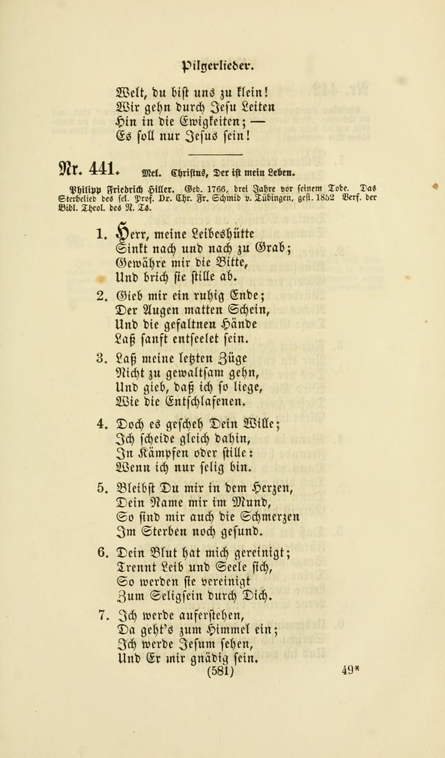 Deutsches Gesangbuch: eine auswahl geistlicher Lieder aus allen Zeiten der Christlichen Kirche page 578