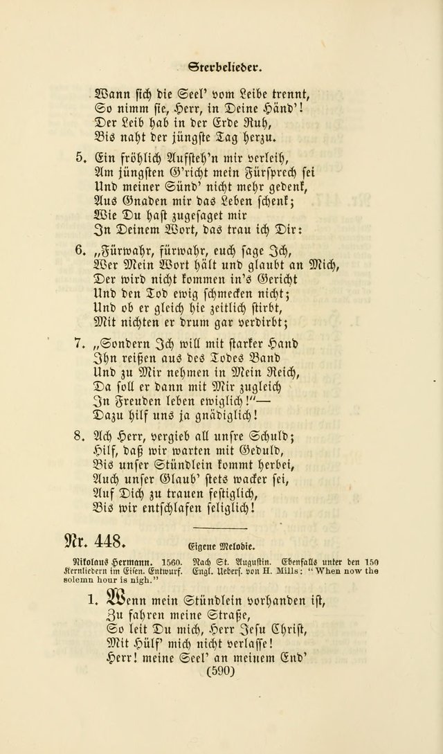 Deutsches Gesangbuch: eine auswahl geistlicher Lieder aus allen Zeiten der Christlichen Kirche page 587