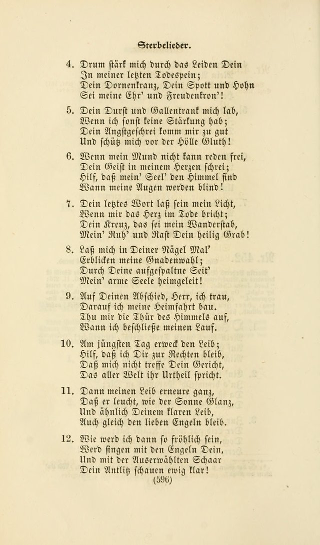 Deutsches Gesangbuch: eine auswahl geistlicher Lieder aus allen Zeiten der Christlichen Kirche page 593