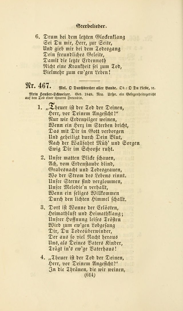 Deutsches Gesangbuch: eine auswahl geistlicher Lieder aus allen Zeiten der Christlichen Kirche page 611