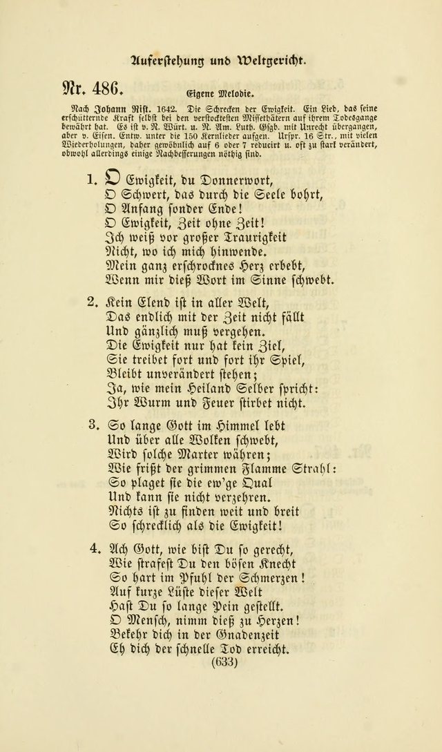 Deutsches Gesangbuch: eine auswahl geistlicher Lieder aus allen Zeiten der Christlichen Kirche page 630
