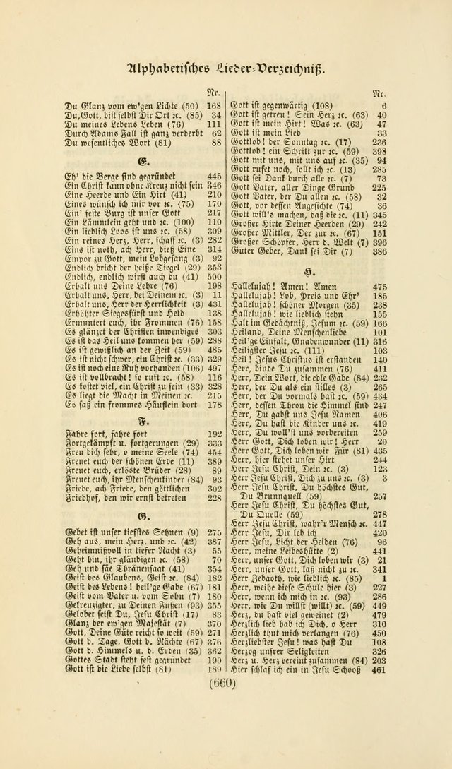Deutsches Gesangbuch: eine auswahl geistlicher Lieder aus allen Zeiten der Christlichen Kirche page 657