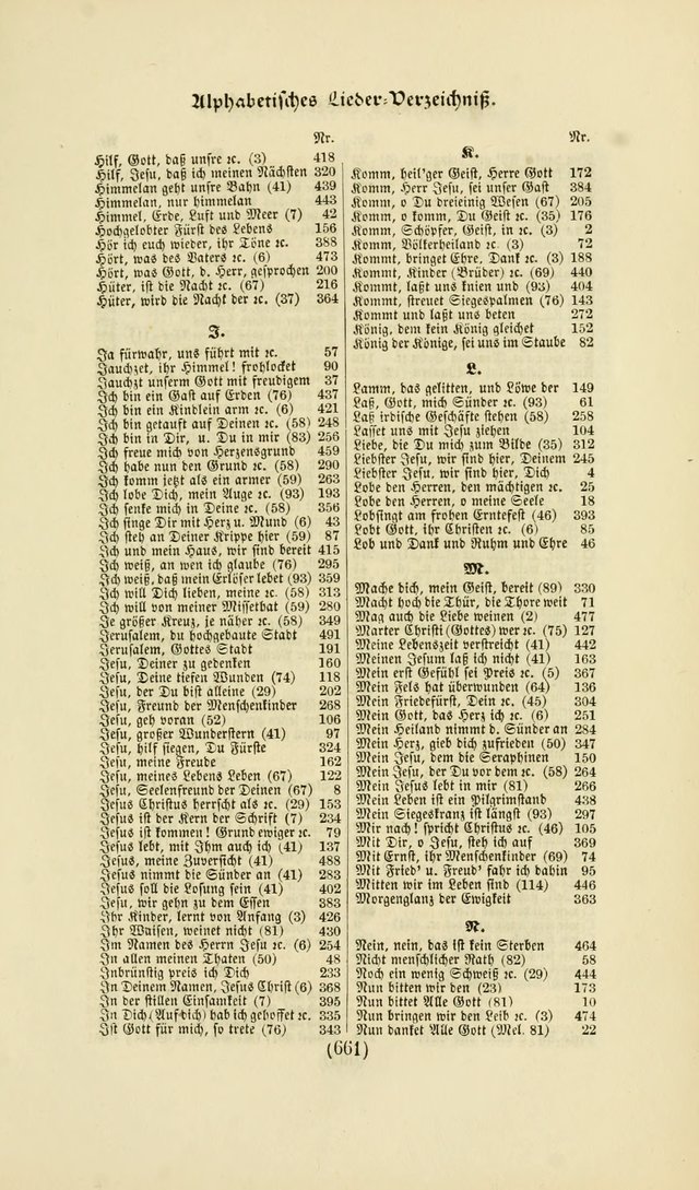 Deutsches Gesangbuch: eine auswahl geistlicher Lieder aus allen Zeiten der Christlichen Kirche page 658