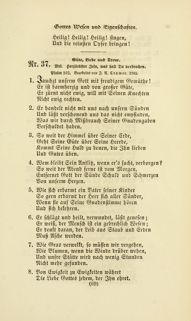 Deutsches Gesangbuch: eine auswahl geistlicher Lieder aus allen Zeiten der Christlichen Kirche page 66