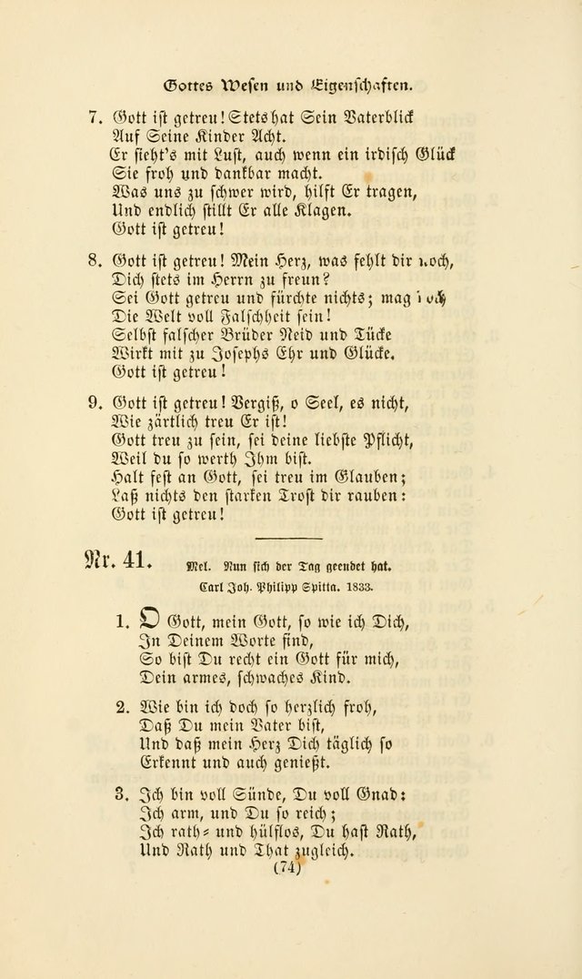 Deutsches Gesangbuch: eine auswahl geistlicher Lieder aus allen Zeiten der Christlichen Kirche page 71