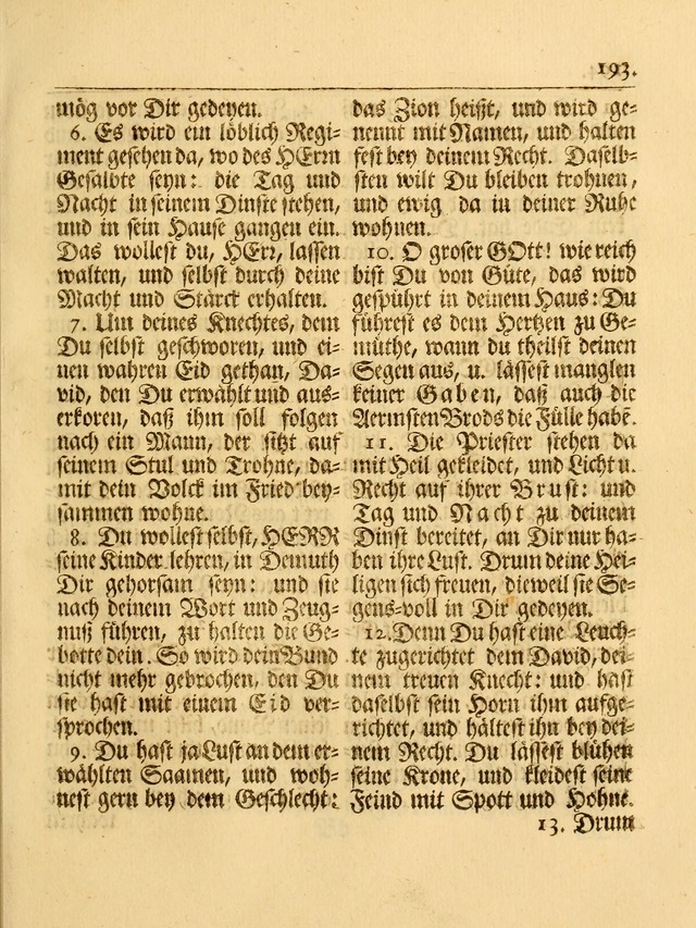 Das Gesäng Der einsamen und verlassenen Turtel-Taube, Nemlich der Christlichen Kirche: oder geistliche u. erfahrungs-volle liedens u. libes-gethöne, als darinnen bendes die volrkost der neuen welt... page 193