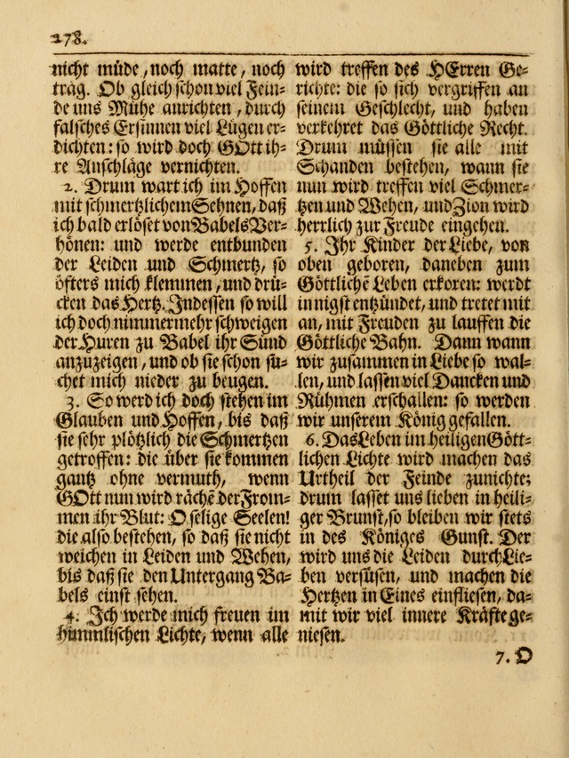 Das Gesäng Der einsamen und verlassenen Turtel-Taube, Nemlich der Christlichen Kirche: oder geistliche u. erfahrungs-volle liedens u. libes-gethöne, als darinnen bendes die volrkost der neuen welt... page 278