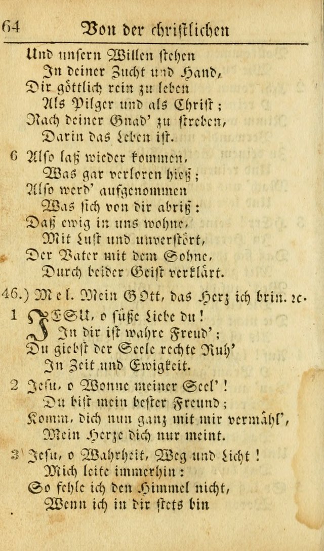 Die Geistliche Viole: oder, eine kleine Sammlung alter und neuer Geistreicher Lieder. 7th ed. page 75