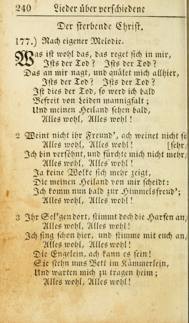 Die Geistliche Viole: oder, eine kleine Sammlung Geistreicher Lieder (10th ed.) page 249