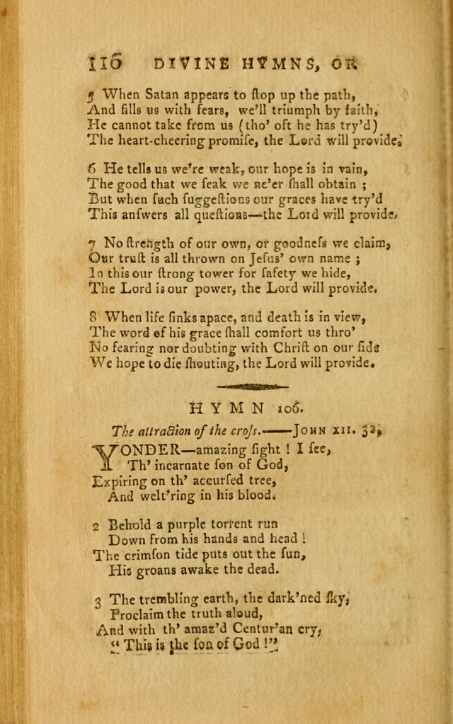 Divine Hymns, or Spiritual Songs: for the Use of Religious Assemblies and Private Christians (7th Ed. Rev.) page 123