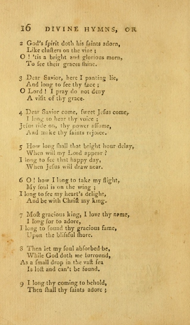 Divine Hymns, or Spiritual Songs: for the Use of Religious Assemblies and Private Christians (7th Ed. Rev.) page 21