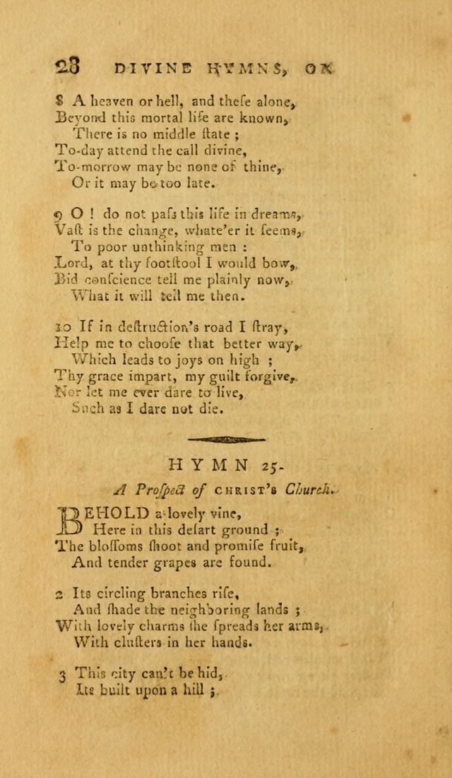 Divine Hymns, or Spiritual Songs: for the Use of Religious Assemblies and Private Christians (7th Ed. Rev.) page 35