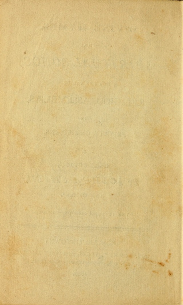 Divine Hymns, or Spiritual Songs: for the Use of Religious Assemblies and Private Christians (7th Ed. Rev.) page 7