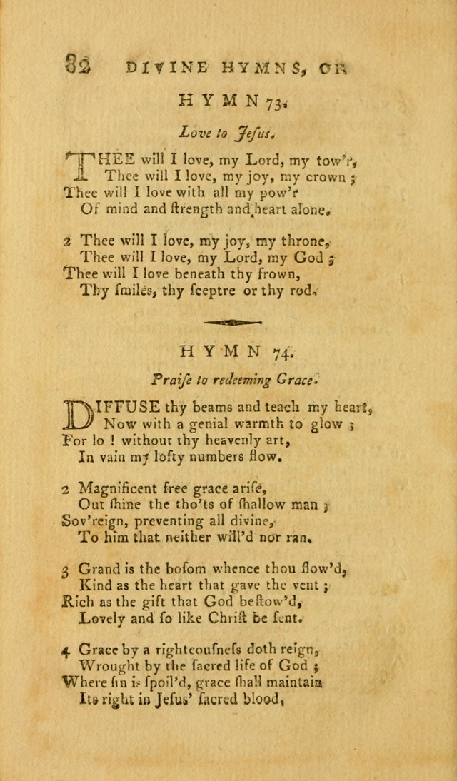 Divine Hymns, or Spiritual Songs: for the Use of Religious Assemblies and Private Christians (7th Ed. Rev.) page 89