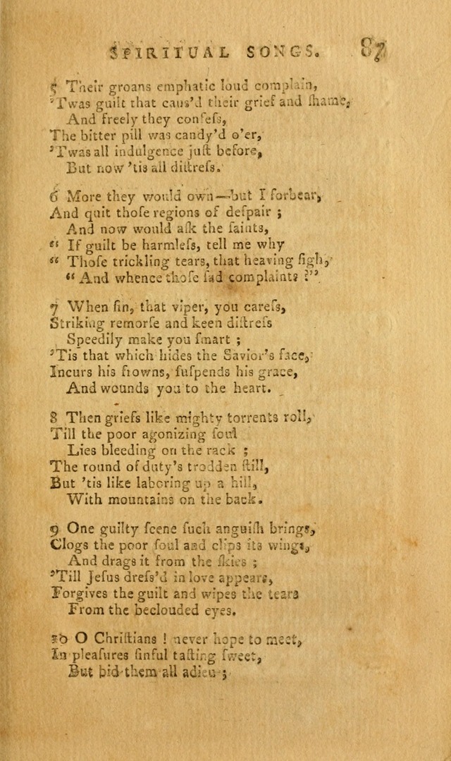 Divine Hymns, or Spiritual Songs: for the Use of Religious Assemblies and Private Christians (7th Ed. Rev.) page 94