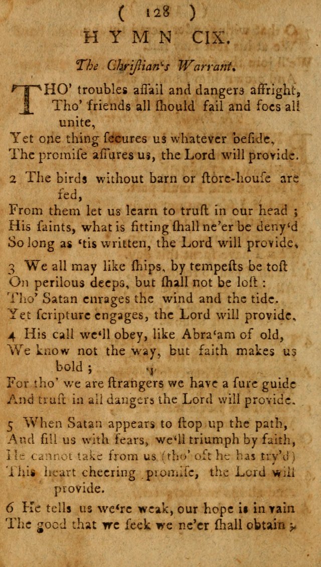 Divine Hymns or Spiritual Songs, for the use of religious assemblies and private Christians: being a collection page 133