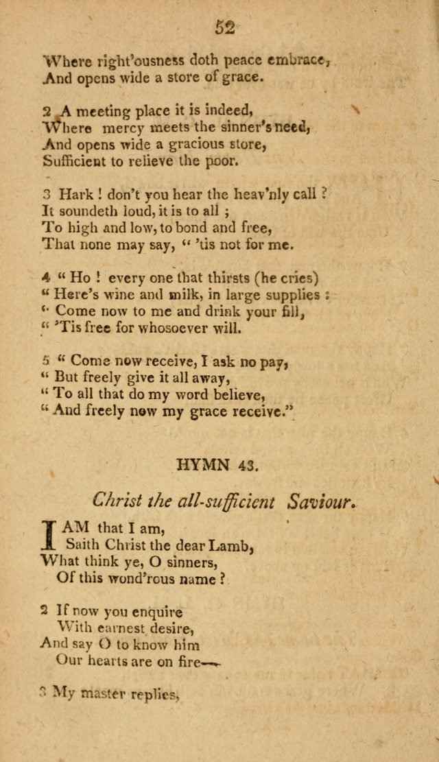 Divine Hymns, or Spiritual Songs: for the use of religious assemblies and private Christians: being formerly a collection (12th ed.) page 52