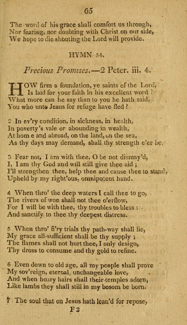 Divine Hymns, or Spiritual Songs: for the use of religious assemblies and private Christians: being formerly a collection (12th ed.) page 65
