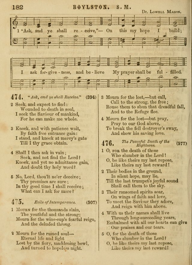 The Devotional Hymn and Tune Book: for social and public worship page 182