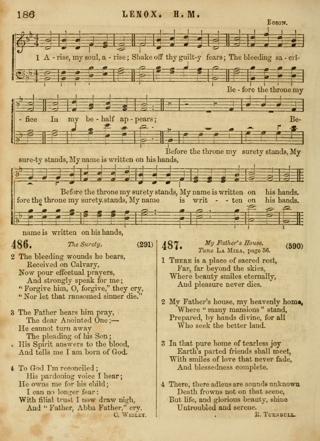 The Devotional Hymn and Tune Book: for social and public worship page 186