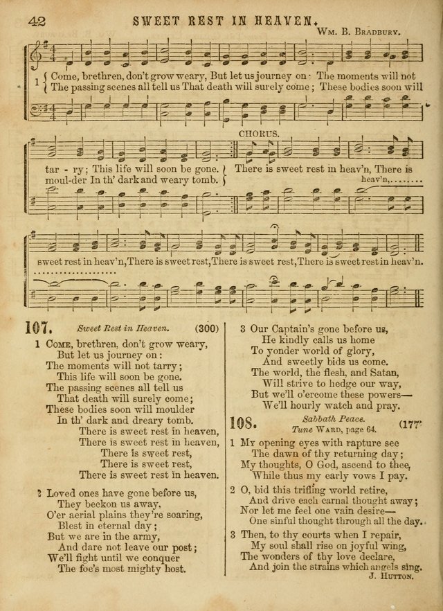 The Devotional Hymn and Tune Book: for social and public worship page 42