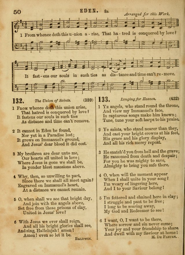 The Devotional Hymn and Tune Book: for social and public worship page 50
